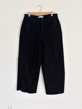 DKNY Black High-Rise Wide Leg Jeans - Women